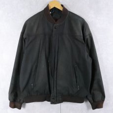 画像1: 90's〜 BAY HILL CLASSICS ポリコットン ダービージャケット BLACK M (1)