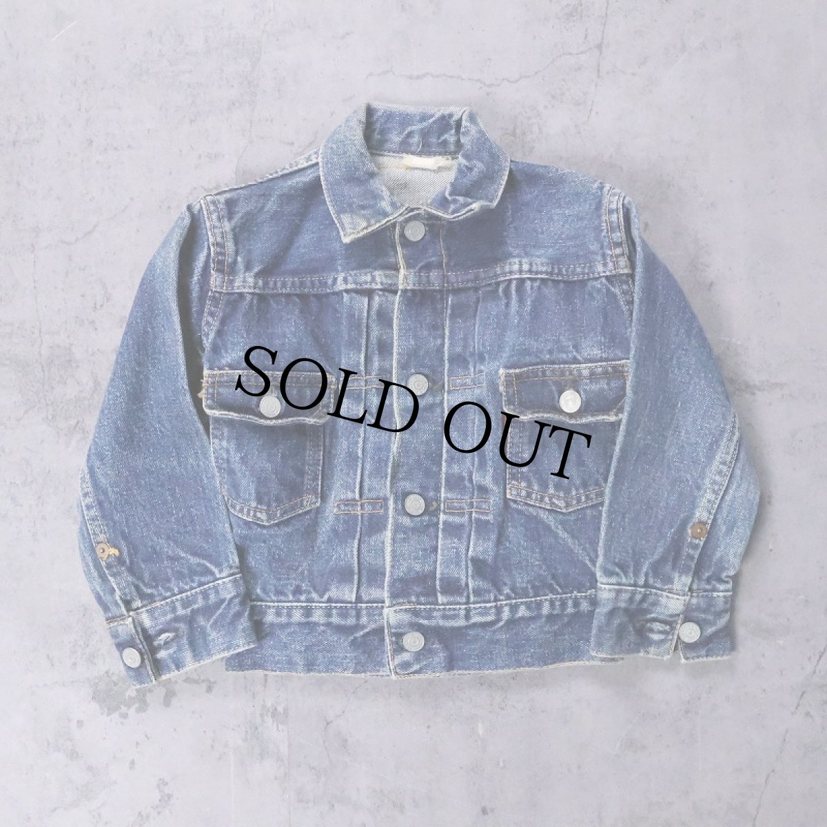 画像1: 50〜60's  LEVI'S 507BXX デニムジャケット KIDS SIZE (1)