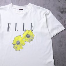 画像1: 90's ELLE ファッションマガジン プリントTシャツ (1)