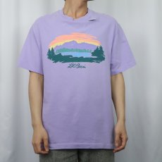 画像2: 90's L.L.Bean by SOF Tee USA製 ロゴプリントTシャツ L (2)