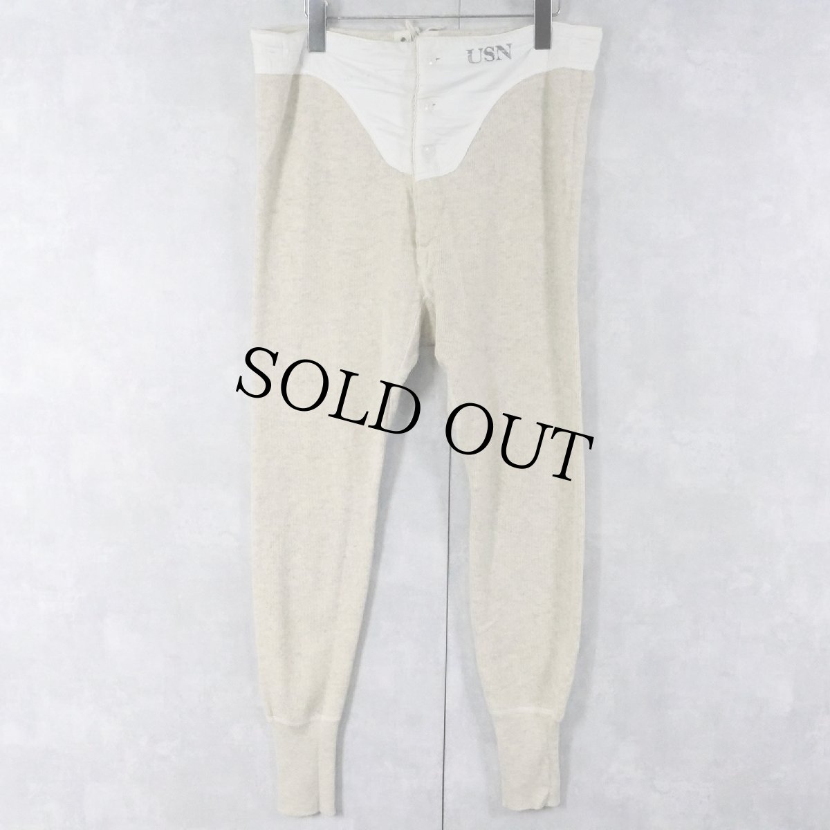 画像1: 40's U.S.NAVY ウール×コットン ドロワーズパンツ SIZE (1)