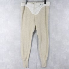 画像1: 40's U.S.NAVY ウール×コットン ドロワーズパンツ SIZE (1)