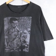 画像1: ELECTRO HIPPIES "PLAY FAST OR DON'T" ハードコアバンドプリントTシャツ BLACK  (1)