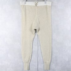 画像2: 40's U.S.NAVY ウール×コットン ドロワーズパンツ SIZE (2)