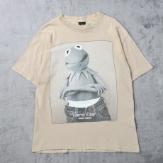 画像1: 90's Kermit USA製 "Kermit Clein" キャラクターパロディプリントTシャツ L (1)