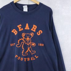 画像1: 2000's GRATEFUL DEAD×CHICAGO BEARS プリントロンT NAVY 2XL (1)