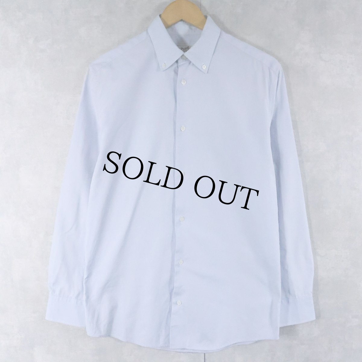 画像1: 90's HERMES FRANCE製 コットンボタンダウンシャツ SZIE38 (1)