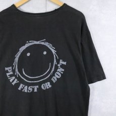 画像2: ELECTRO HIPPIES "PLAY FAST OR DON'T" ハードコアバンドプリントTシャツ BLACK  (2)