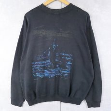 画像2: 90's Ocean Pacific 前V プリントロンT (2)