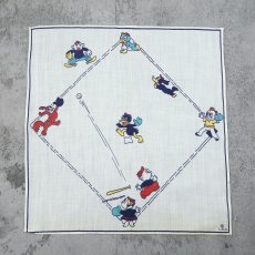 画像1: VINTAGE L.S.C. 野球柄 バンダナ (1)
