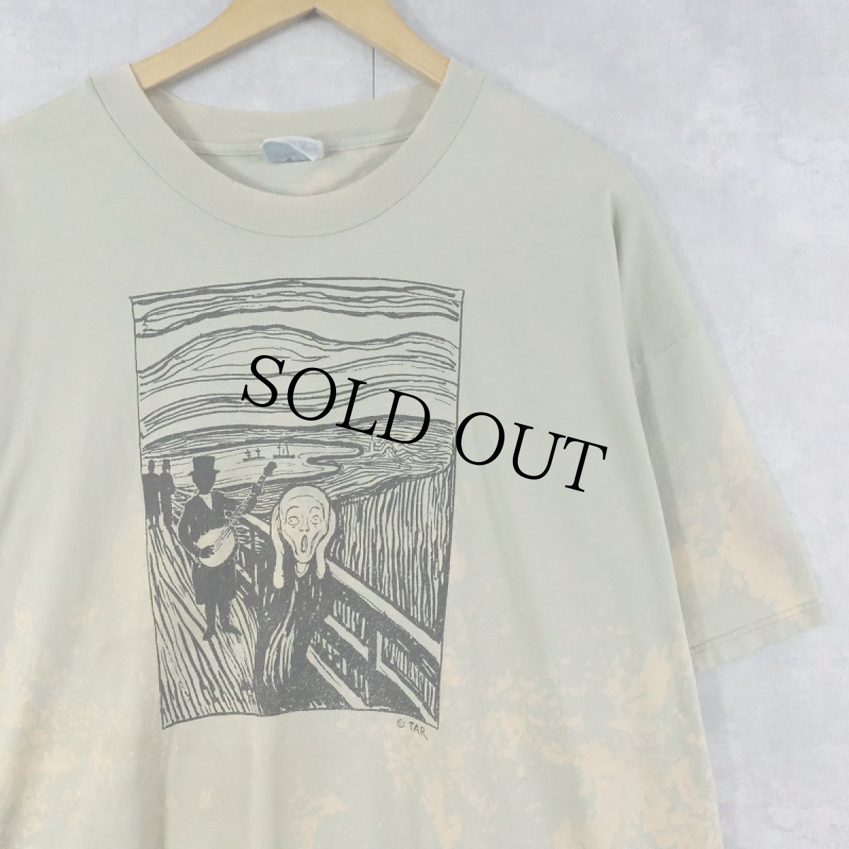画像1: 2000's TAR "ムンクの叫び" アートパロディプリントTシャツ XXL (1)