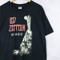 画像1: 2000's LED ZEPPELIN "The Hermit" ロックバンドプリントTシャツ BALCK L (1)