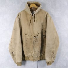 画像1: 80〜90's Carhartt ダックアクティブパーカー XXL (1)