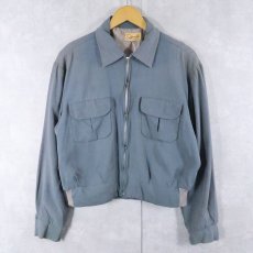 画像1: 50's California カスリ柄 レーヨンギャバジンジャケット SIZE42 (1)