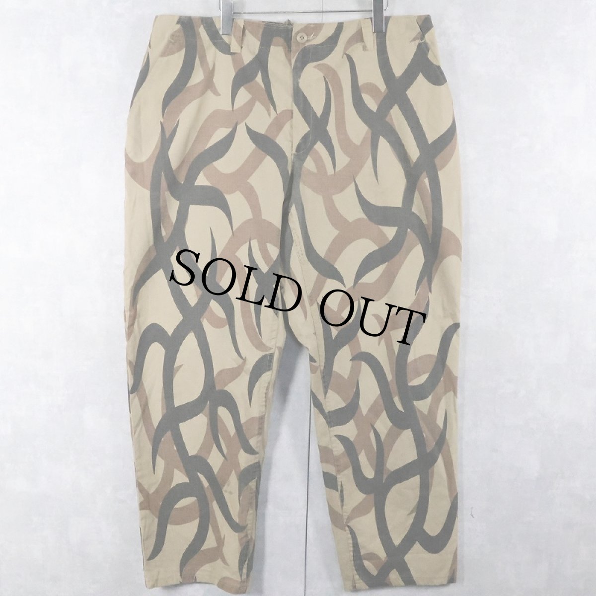 画像1: 80's ASAT USA製 トライバルカモ  パンツ XL (1)