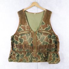 画像1: 80〜90's SAFARI ダックハンターカモ柄 ハンティングベスト SIZE10 (1)