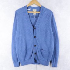 画像1: L.L.Bean ラムウールニットカーディガン M (1)