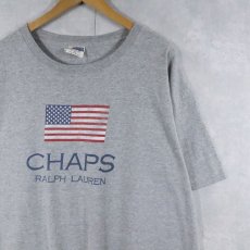 画像1: 90's CHAPS Ralph Lauren USA製 ロゴプリントTシャツ XL (1)