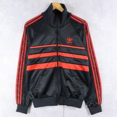 画像1: 80's adidas USA製 トラックジャケット BLACK M (1)