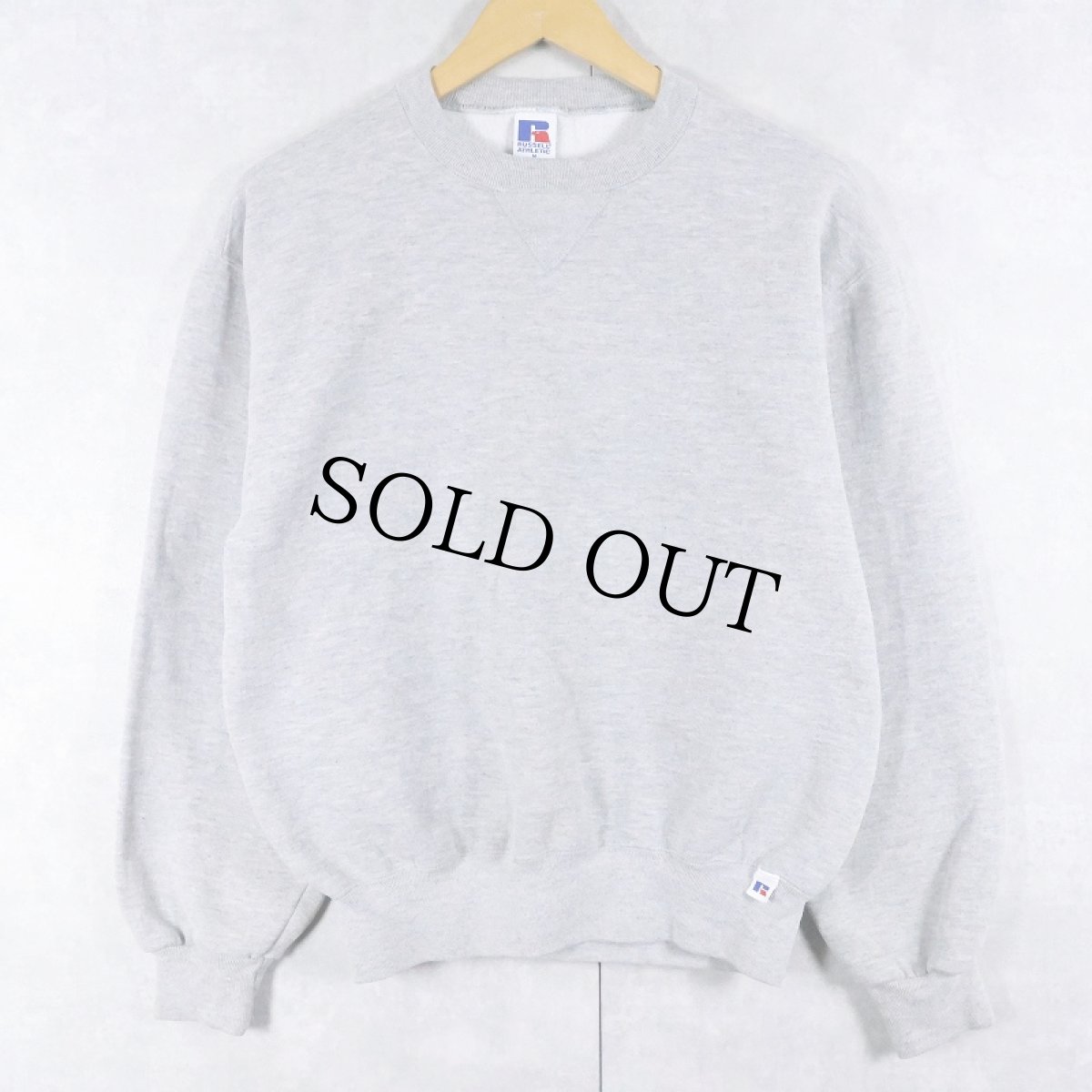 画像1: 90's〜 RUSSELL ATHLETIC USA製 前Vスウェット M (1)