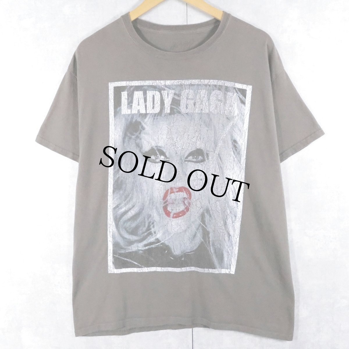 画像1: LADY GAGA ミュージシャンTシャツ L (1)