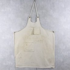 画像1: VINTAGE コットンエプロン (1)