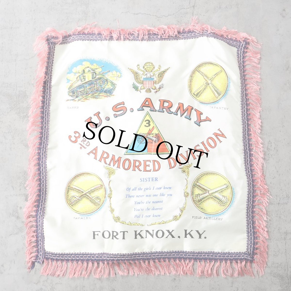 画像1: 40's〜 U.S.ARMY スーベニアピロ―ケース (1)