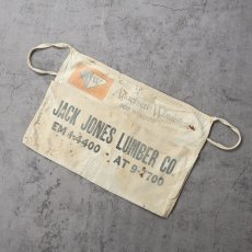 画像1: VINTAGE "JACK JONES LUMBER CO." キャンバス ツールエプロン (1)