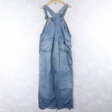 画像2: 40〜50's STRONG RELIABLE デニムオーバーオール W39 (2)
