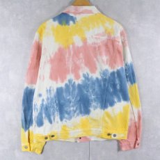 画像2: Levi's PREMIUM タイダイデニムジャケット L (2)