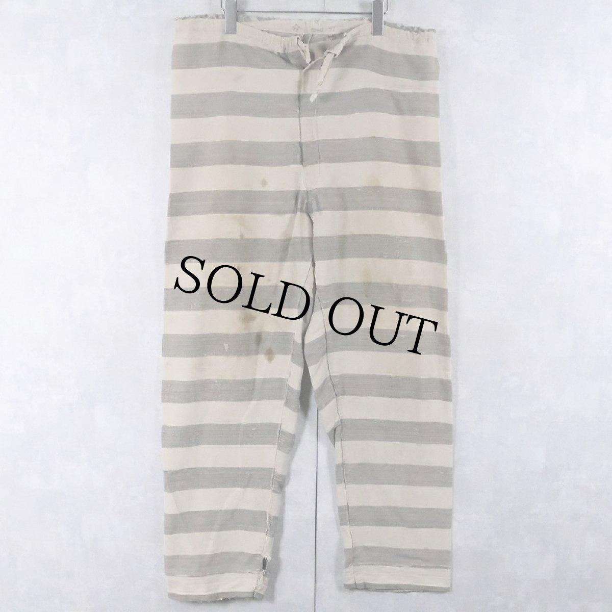 画像1: 50's〜 WESTERN COSTUME CO HBT プリズナーパンツ W20-39 (1)