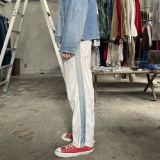 画像4: 〜60's "STATE PRISON" デニムサイドラインカスタム トラウザーズ W31 (4)