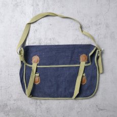 画像1: 60〜70's デニムショルダーバッグ DEADSTOCK (1)