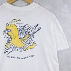 画像1: 80's UC SANTA CRUZ USA製 "BANANA SLUGS" プリントTシャツ L (1)