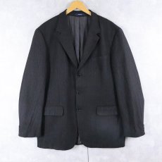 画像1: 2000's KENZO HOMME ピンストライプ柄 ウールテーラードジャケット SZIE 54 (1)