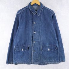 画像1: 40's WWII U.S.ARMY M-41 メタルボタン デニムカバーオール (1)