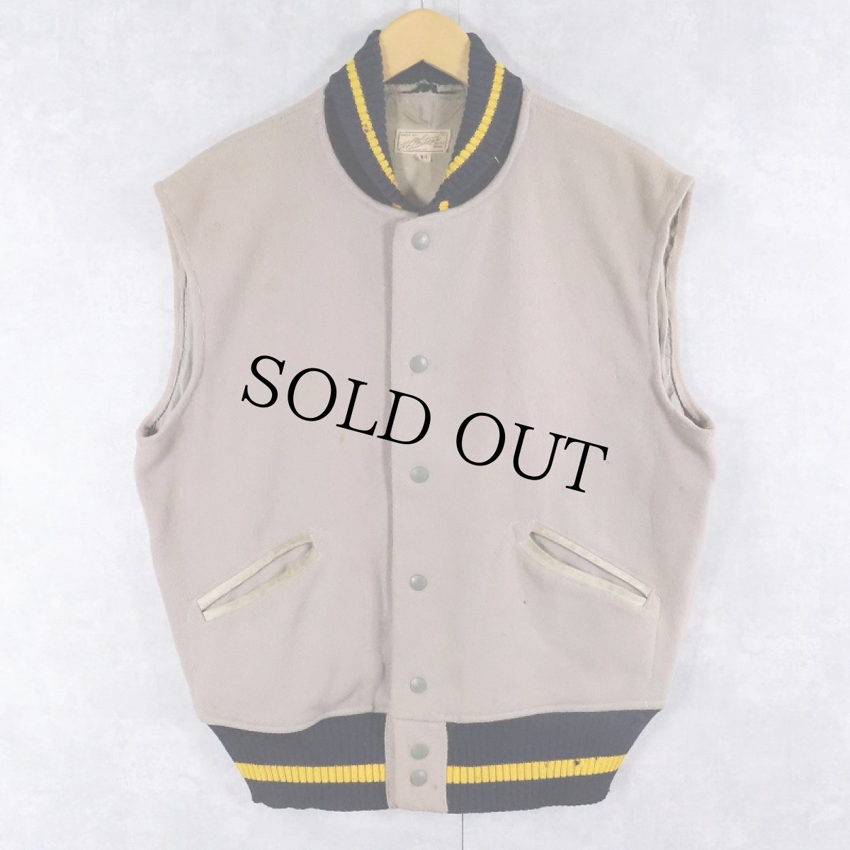 画像1: 【SALE】 50's H.L. Whiting Co. カットオフ ウールスタジャン SIZE44 (1)