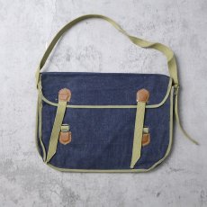 画像1: 60〜70's デニムショルダーバッグ DEADSTOCK (1)