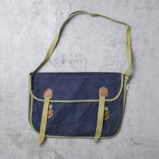 画像1: 60〜70's デニムショルダーバッグ DEADSTOCK (1)