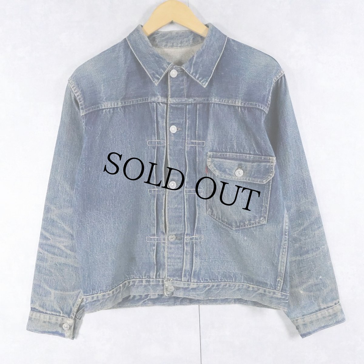 画像1: 40's LEVI'S 506XX "針刺しシンチバック" 1st (1)