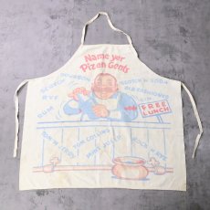 画像1: 50〜60's "Name yer Pizen Gents" コットンエプロン (1)