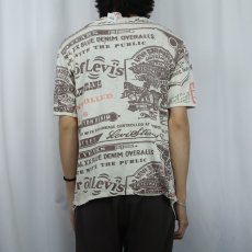 画像4: 70's Levi's 大判 染み込みプリントTシャツ L (4)