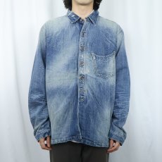 画像2: Ralph Lauren RRL デニムカバーオール XXL (2)