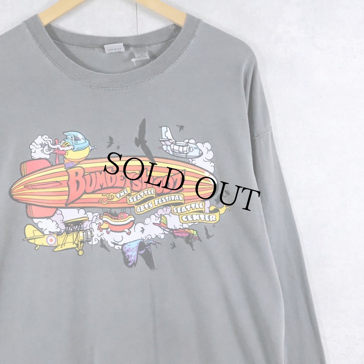 画像1: 2004 Bumbershoot ミュージックフェスティバルロンT XL (1)