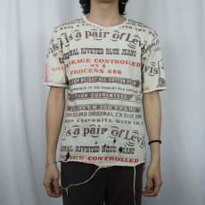 画像3: 70's Levi's 大判 染み込みプリントTシャツ L (3)