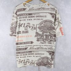 画像2: 70's Levi's 大判 染み込みプリントTシャツ L (2)