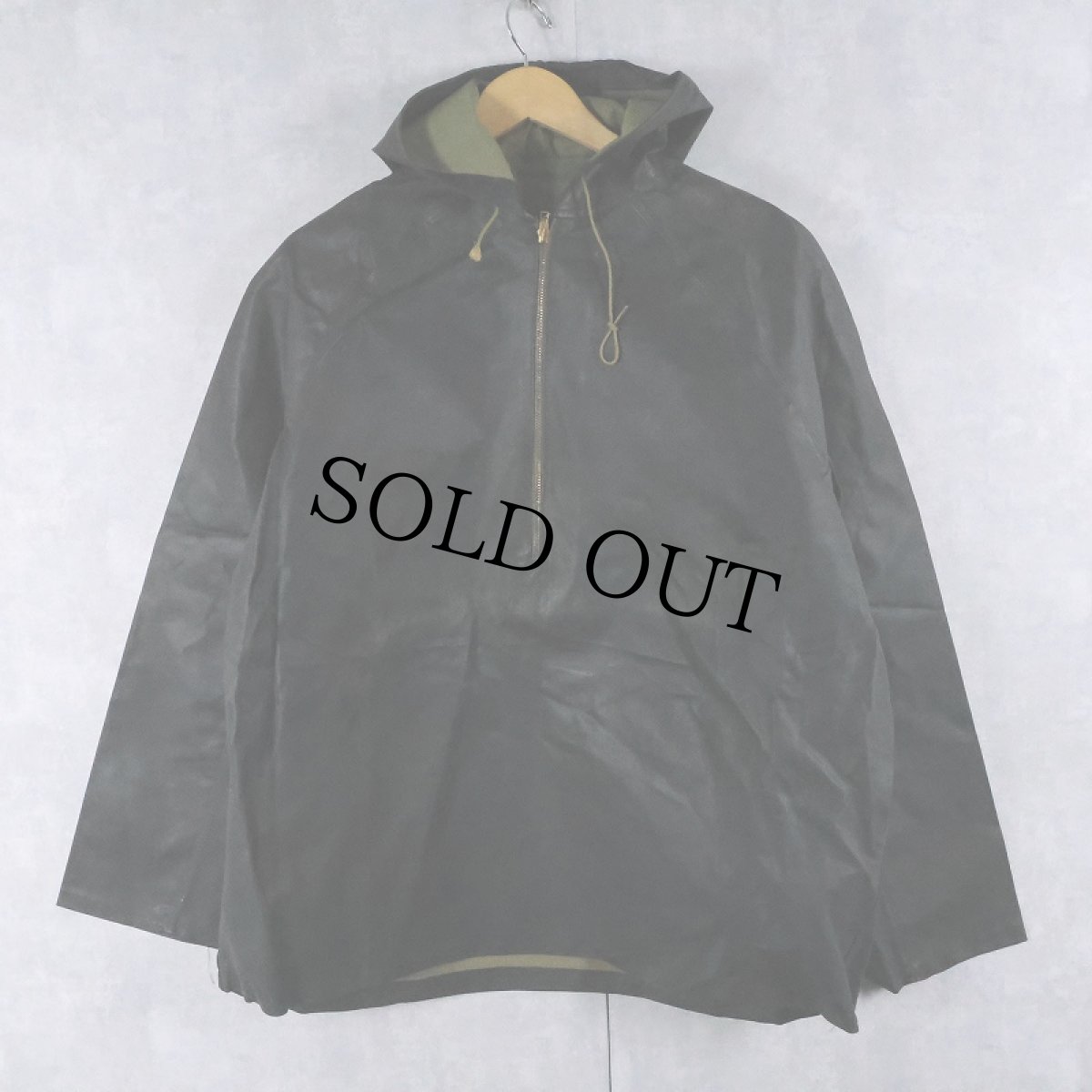 画像1: 40's U.S.NAVY “Rubberized” Foul Weather Parka (1)