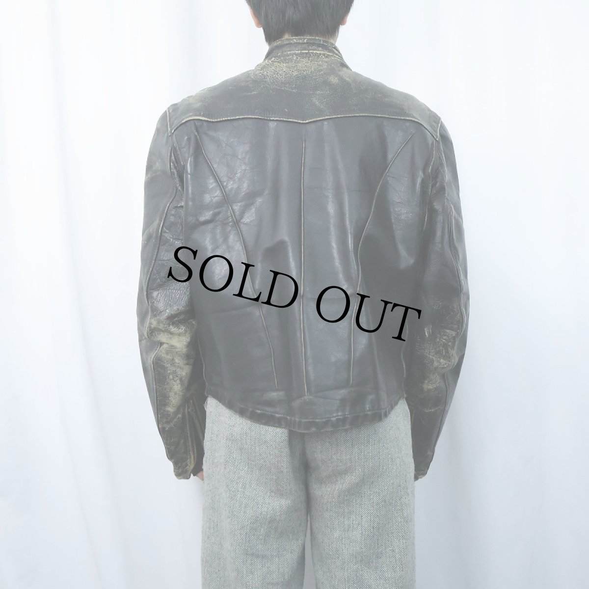 画像3: 50's〜 LANGLITZ LEATHERS ライダースジャケット BLACK (3)