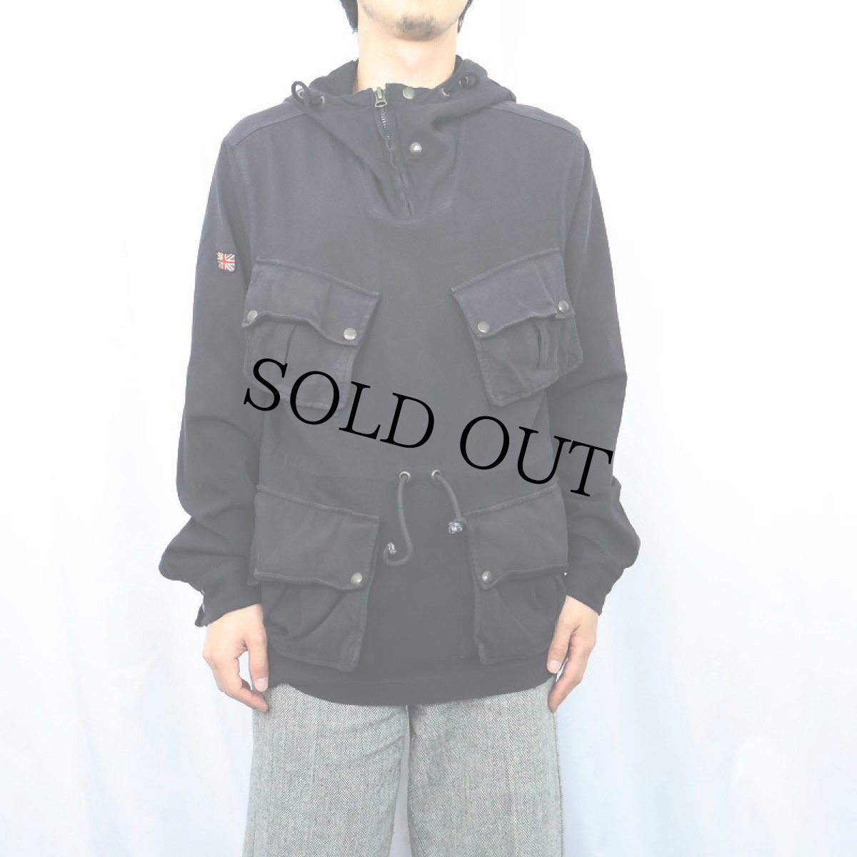 画像2: POLO Ralph Lauren "British Army SAS TYPE" スモックパーカー BLACK M (2)