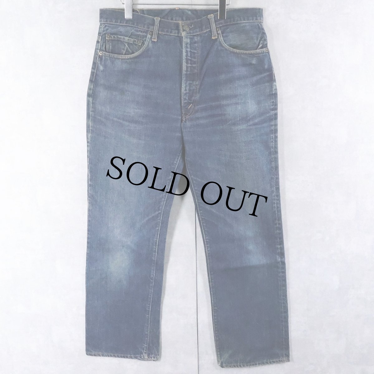 画像1: 70's LEVI'S 517-0217 BIGE デニムパンツ 大文字表記 W37 (1)